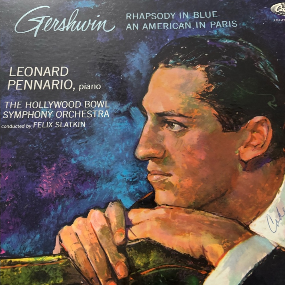 Gershwin Rhapsody in Blue Vinyl Record "An American in Paris".